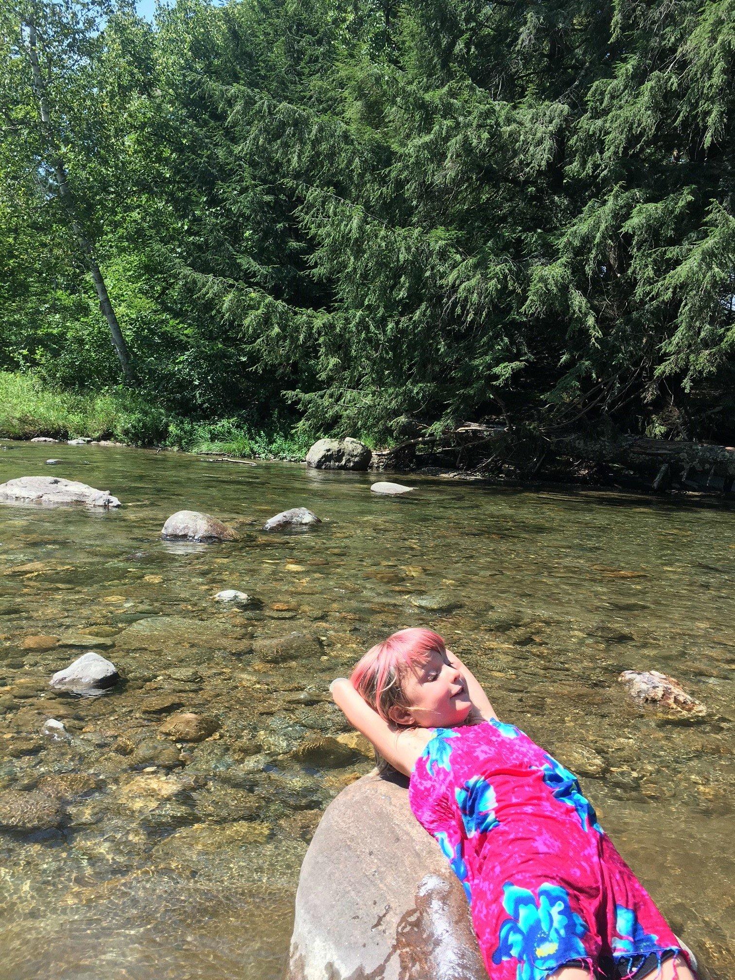 Relaxing by the River at Camp Relaxing by the River at Camp