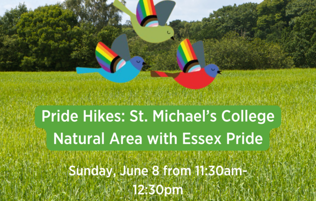 Pride Hikes: St. Michael's College Natural Area with Essex Pride