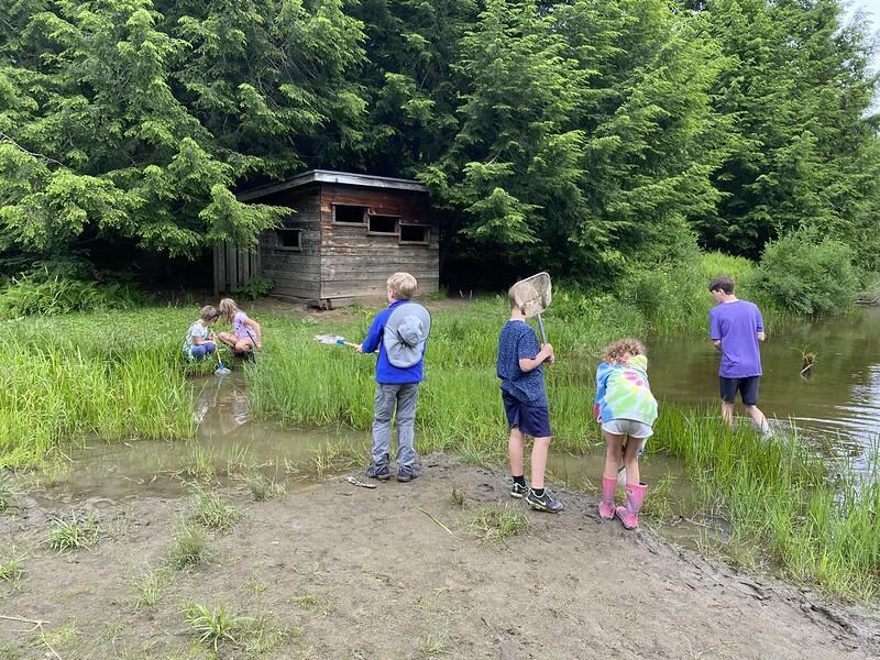 Campers at Beaver Pond