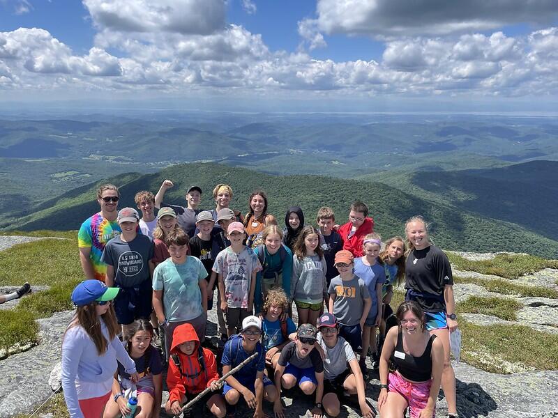Group photo on the top of Camel's Hump