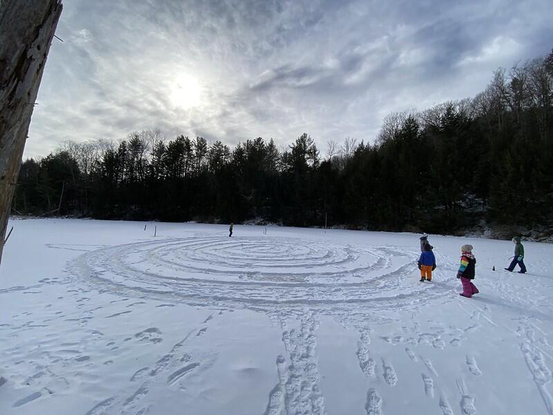 Snow spiral