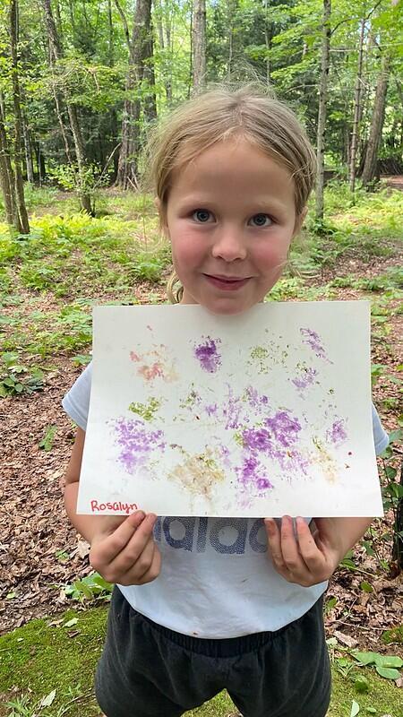 Campers with flower print