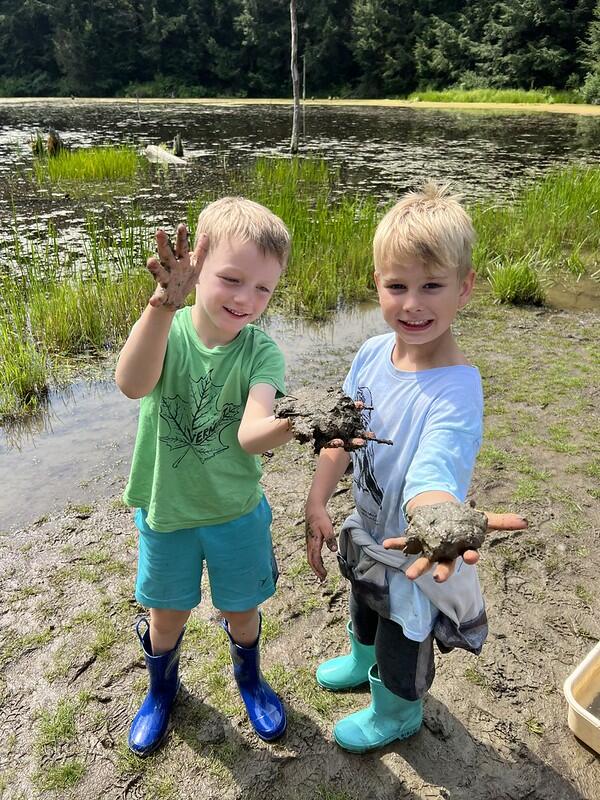 Campers with mud