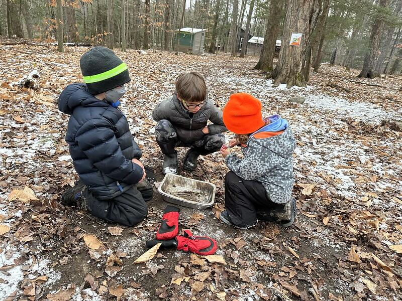 Students fire building