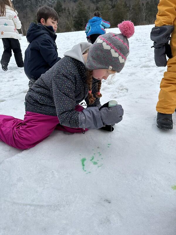snow painting snow painting