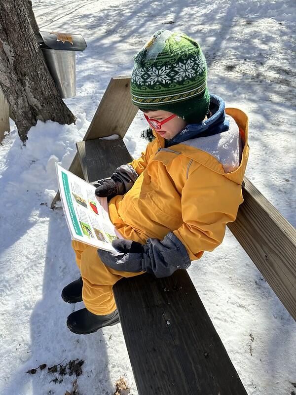 student reading scavenger hunt