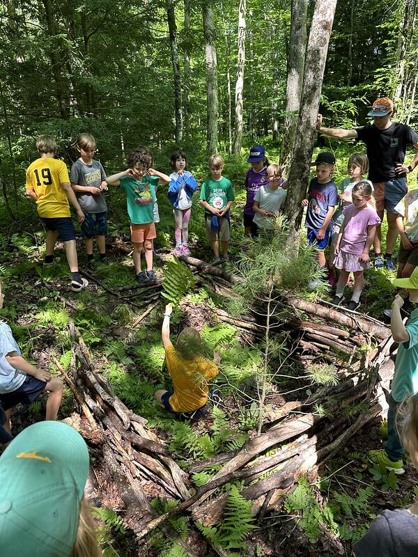 campers in big bird nests