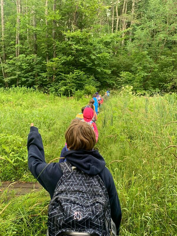 Students walking