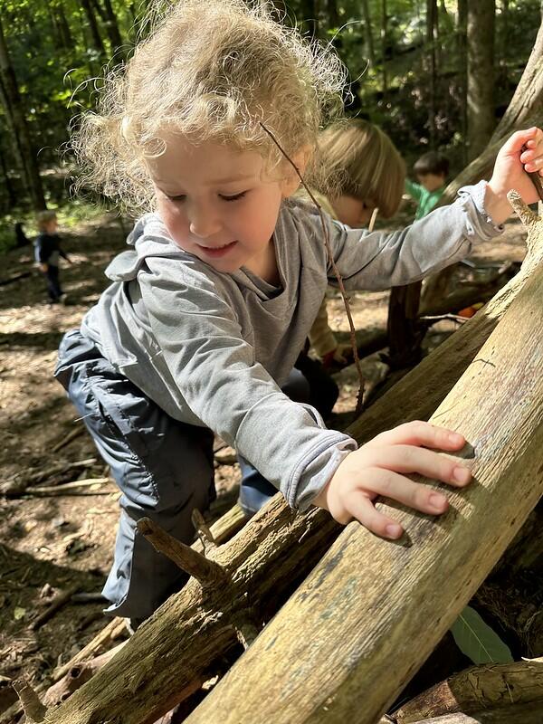 Student climbing