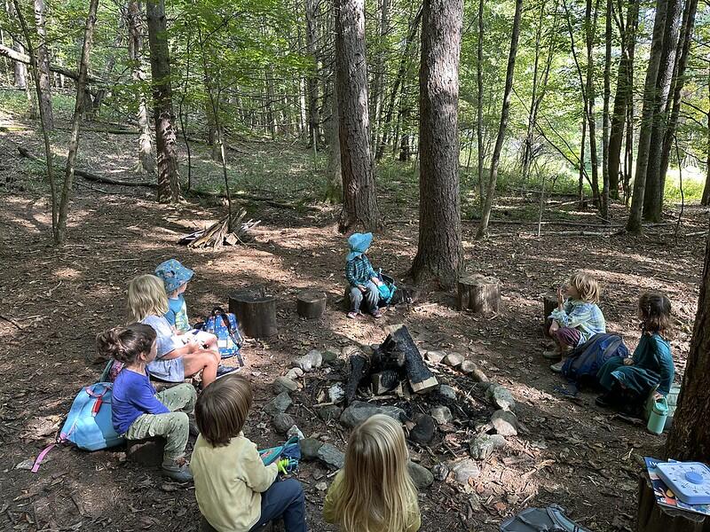 Snack around the fire circle