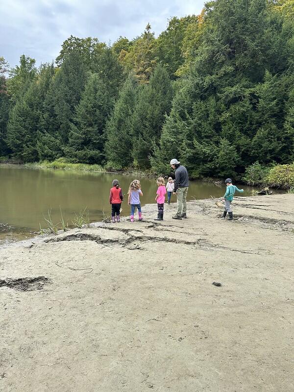 Students at beaver Pond