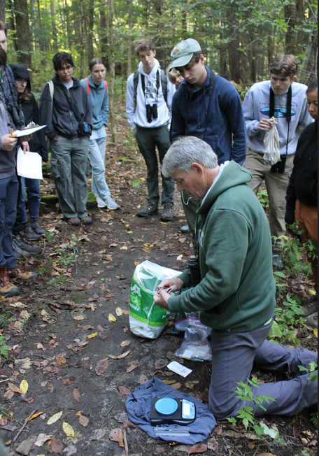 Bird banding station set up