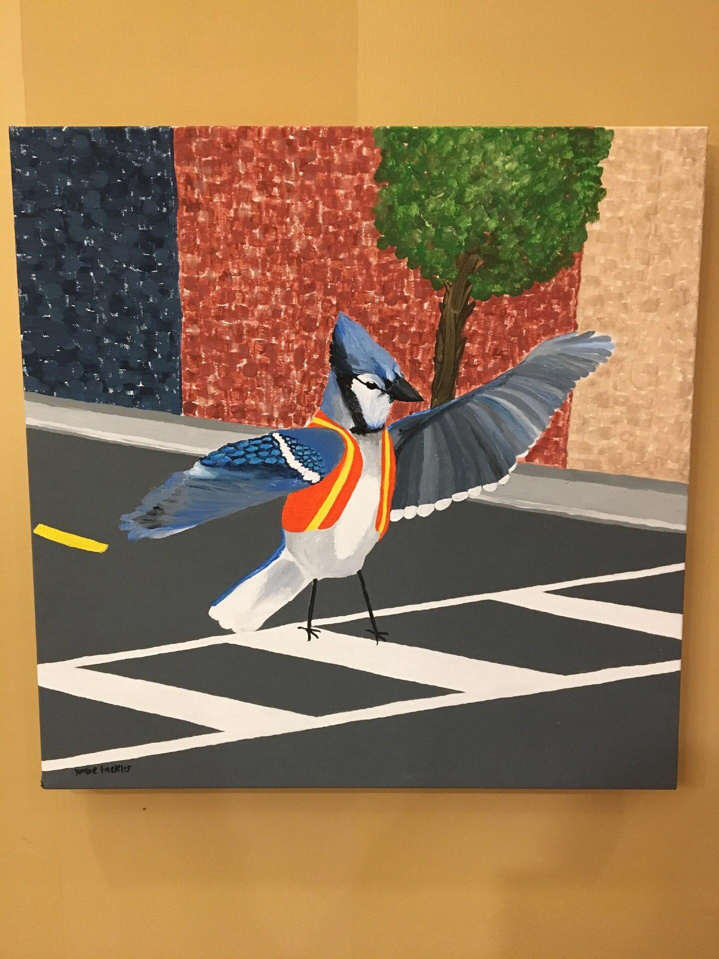 Blue Jay Painting