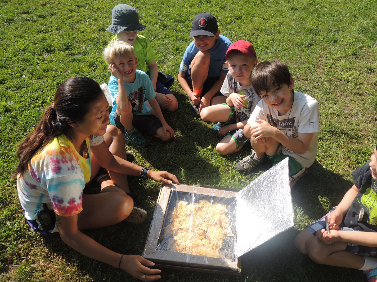 Solar Ovens at Camp