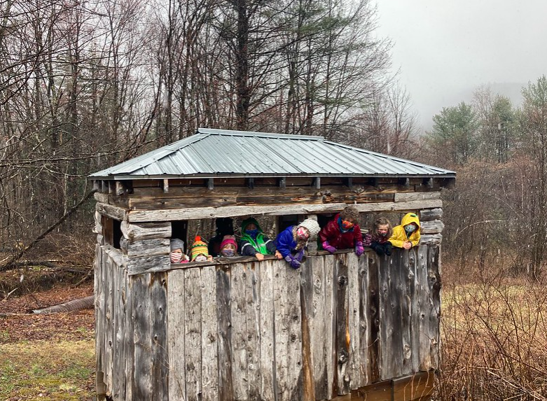 Group photo at the bird blind!