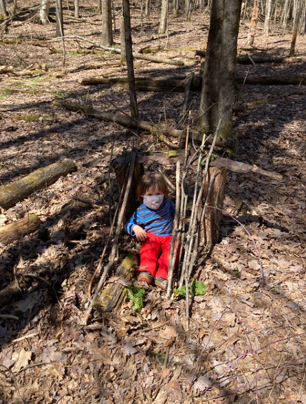 Mini fort that Sarah Built.