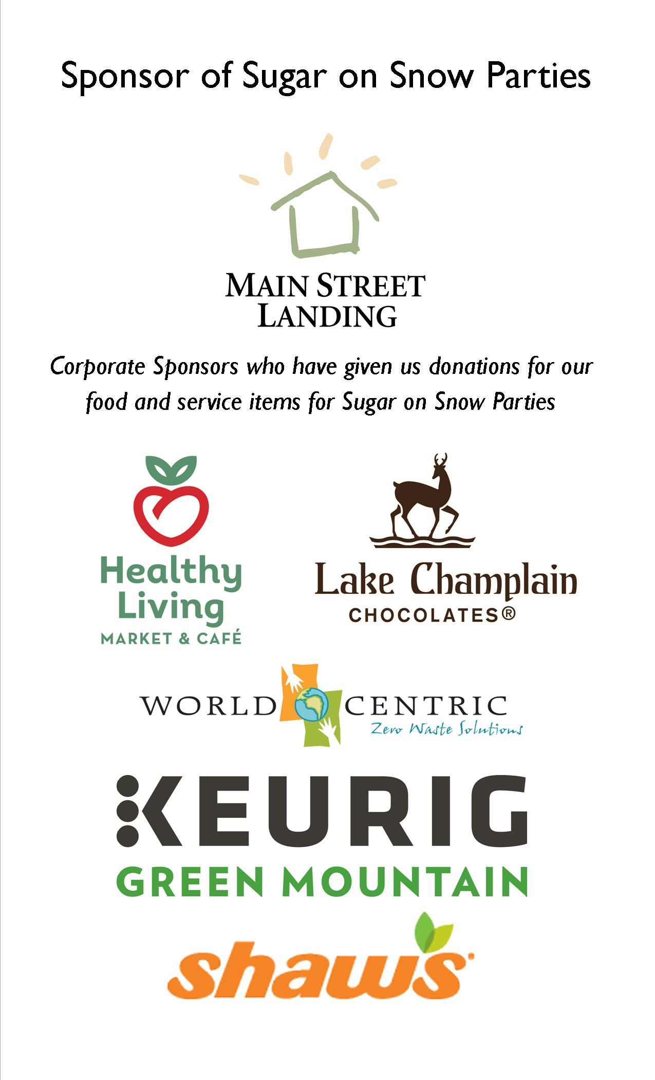 s Sponsors of Sugar on Snow Parties